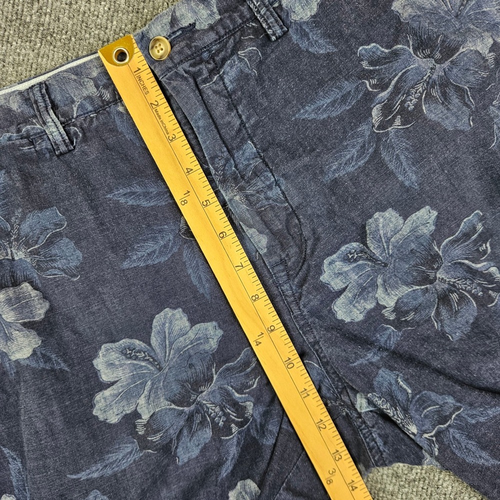 Polo Ralph Lauren Floral Shorts Mens 35 Classic Fit Hibiscus Blue Coastal Preppy - Picture 5 of 8